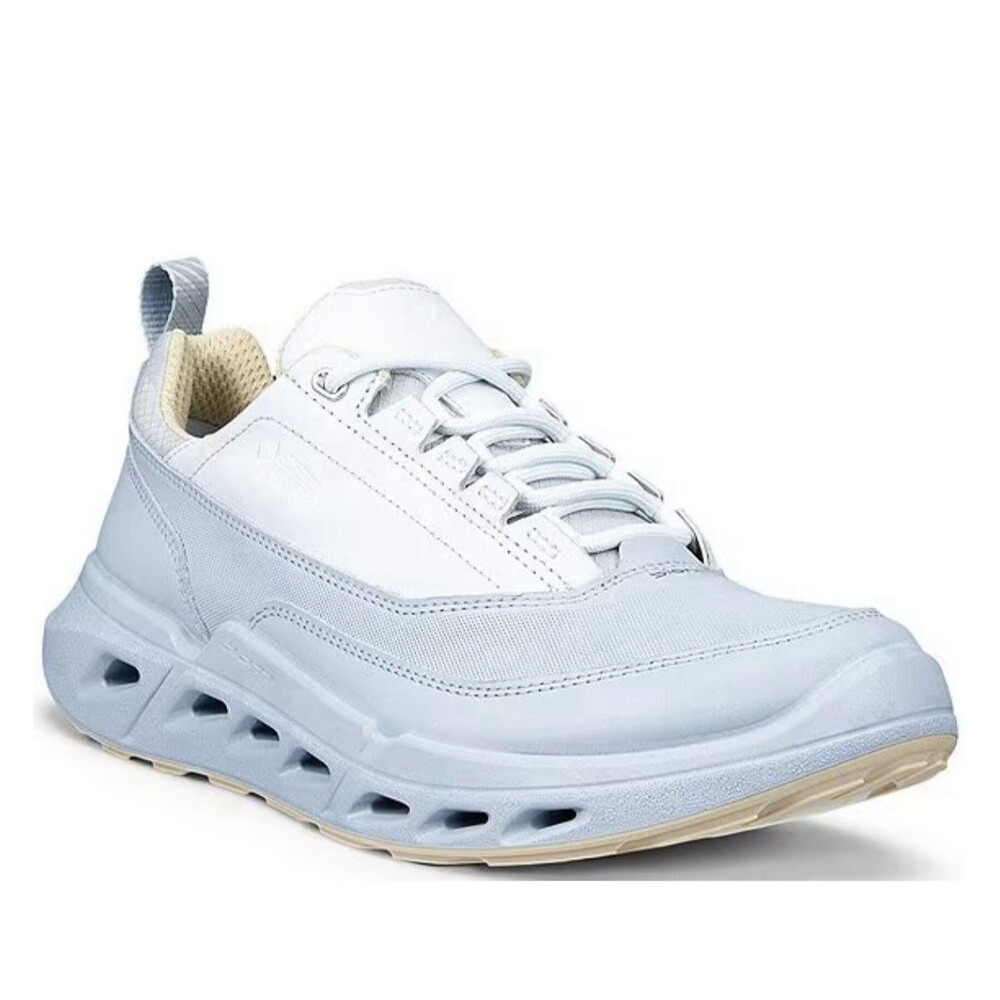 ECCO BIOM 720 Gore Tech Light Blue Women Leather Stylish Sneakers 40 EU $195